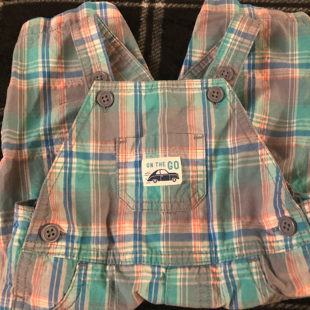 Carter’s Plaid Overalls